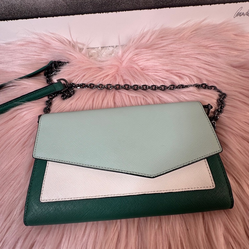 Botkier Saffiano Leather Tri Color Cobble Hill Crossbody Bag - Picture 6 of 11